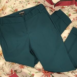 Dark Green | Ankle Pant | Express Editor | Size 0